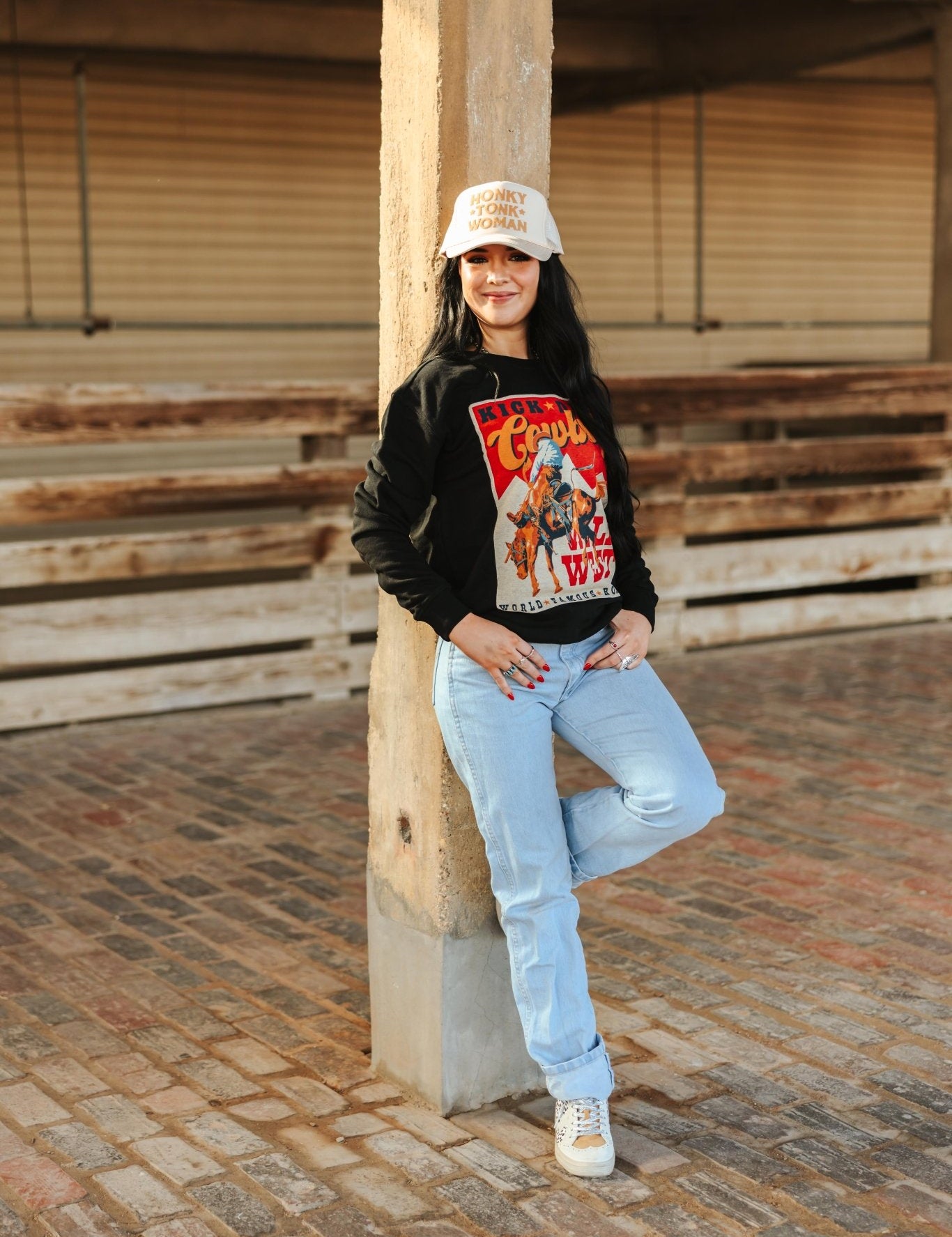 Kick Dust Cowboy Graphic SweatshirtS