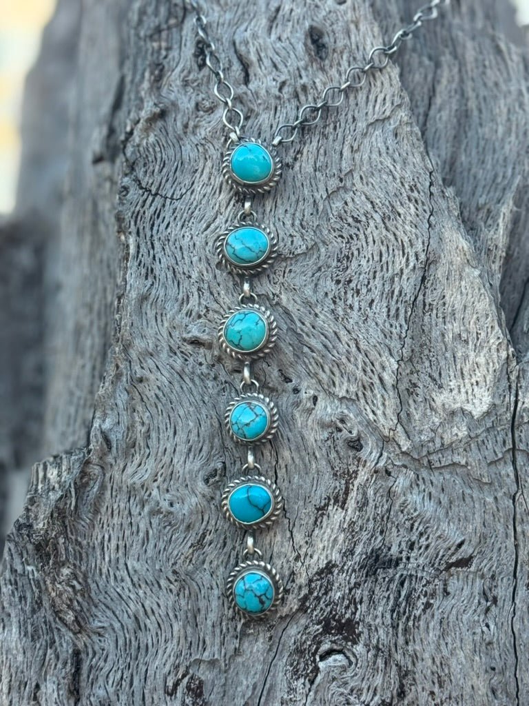 Kingman Turquoise Cascade Necklace
