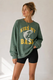 Kiss My Bass Graphic Sweatshirt