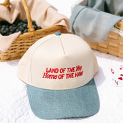 Land Of The Yee Home Of The Haw Embroidered Trucker Hat