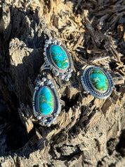 Large Sonoran Turquoise Teardrop Ring6