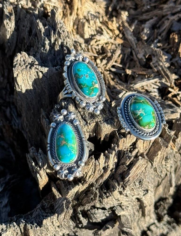 Large Sonoran Turquoise Teardrop Ring6