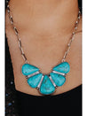 Large Turquoise Chain NecklaceTurquoiseOS