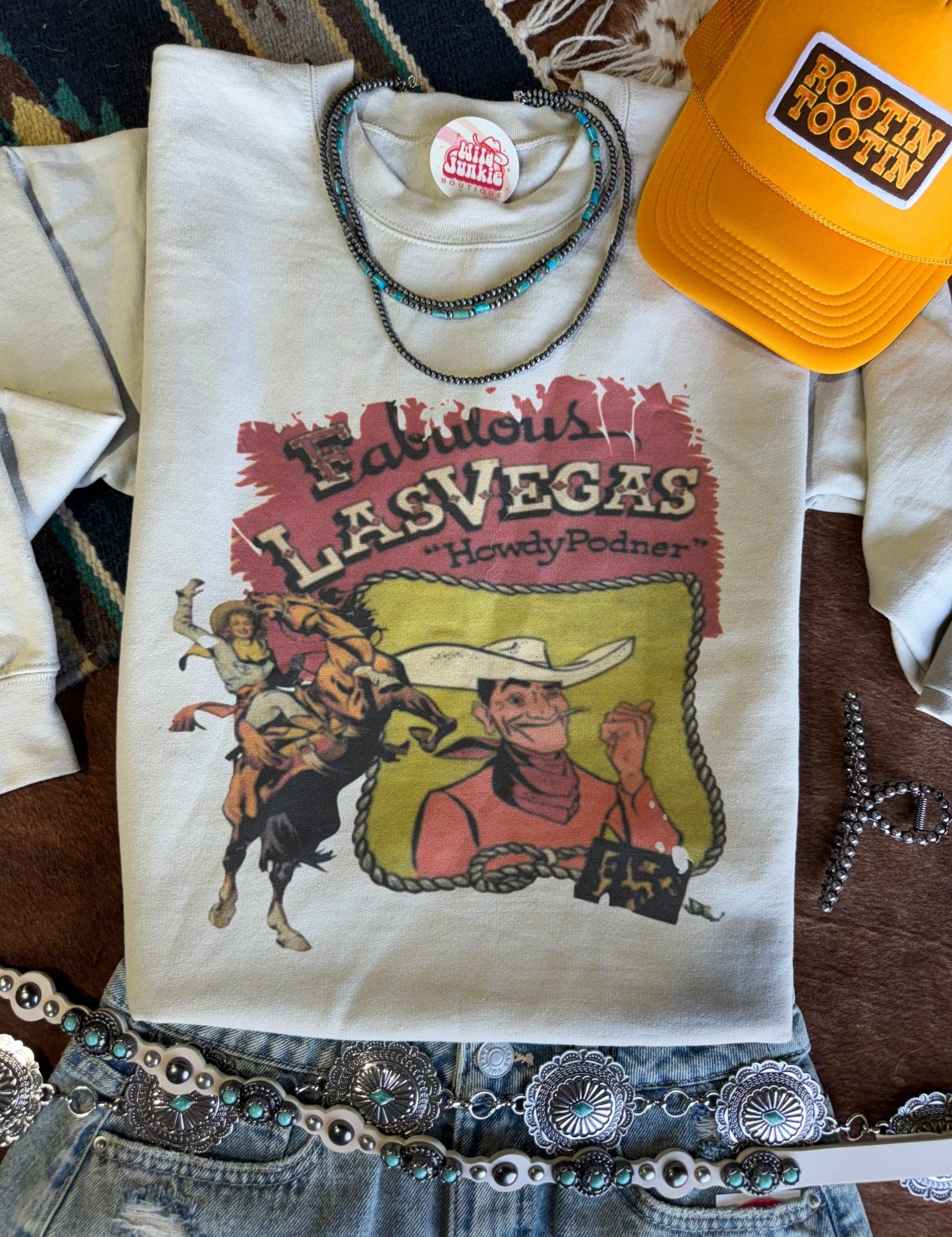 Las Vegas Howdy Partner Graphic SweatshirtSandS