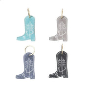 Leather Boot Key ChainTurquoise