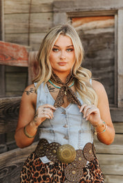 Leopard Bandana Twilly Scarf