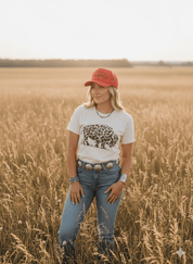 Leopard Buffalo Graphic TeeNaturalS