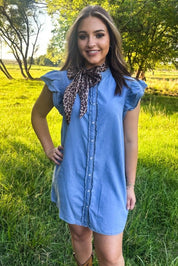 Leopard Outlaw Twilly Scarf