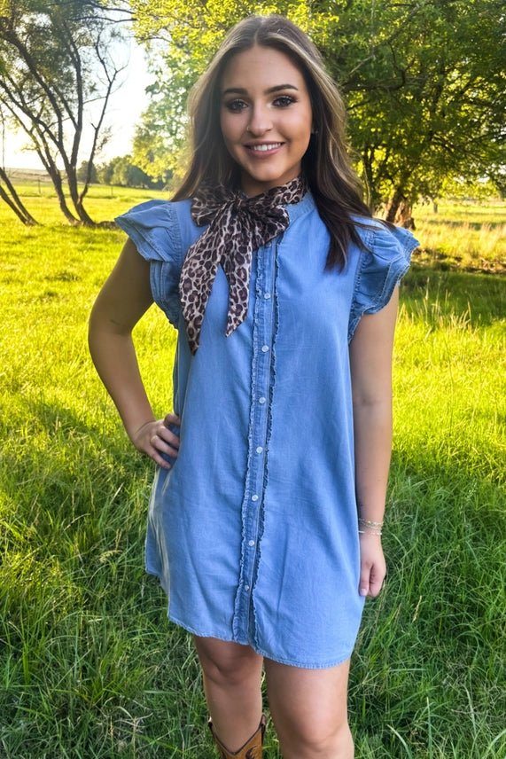 Leopard Outlaw Twilly Scarf