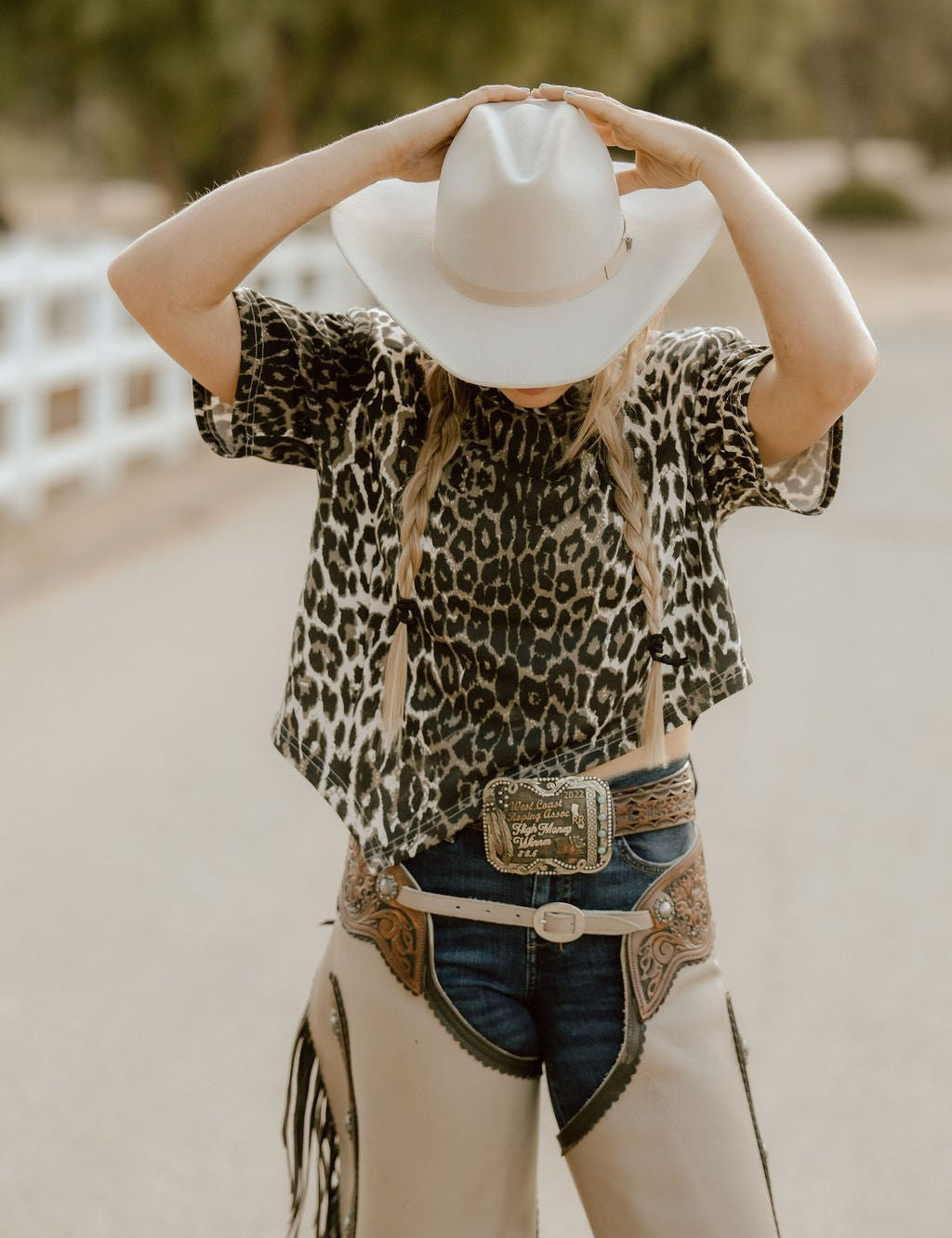 Leopard Print Cropped TopS