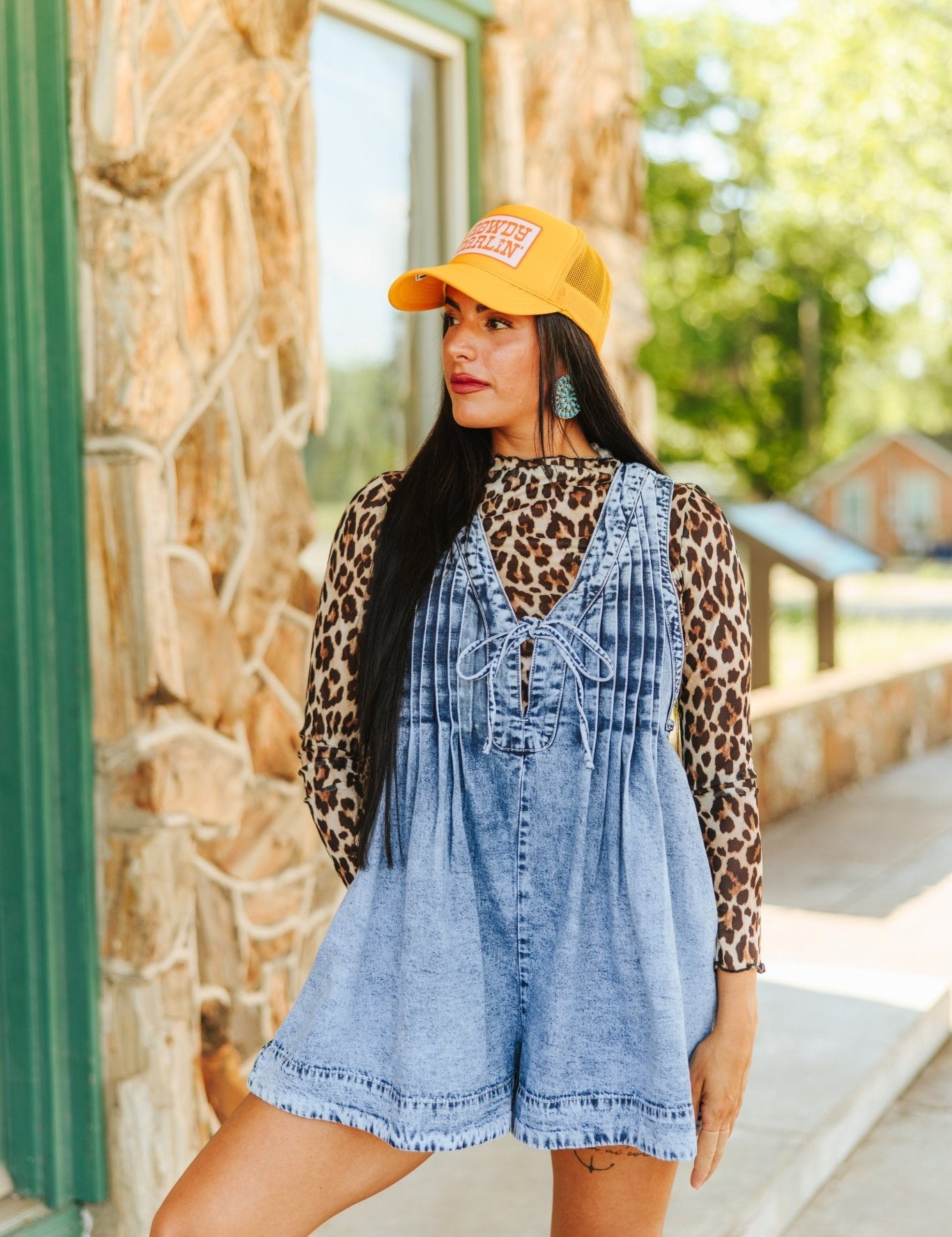 Leopard Print Long Sleeve Mesh TopS