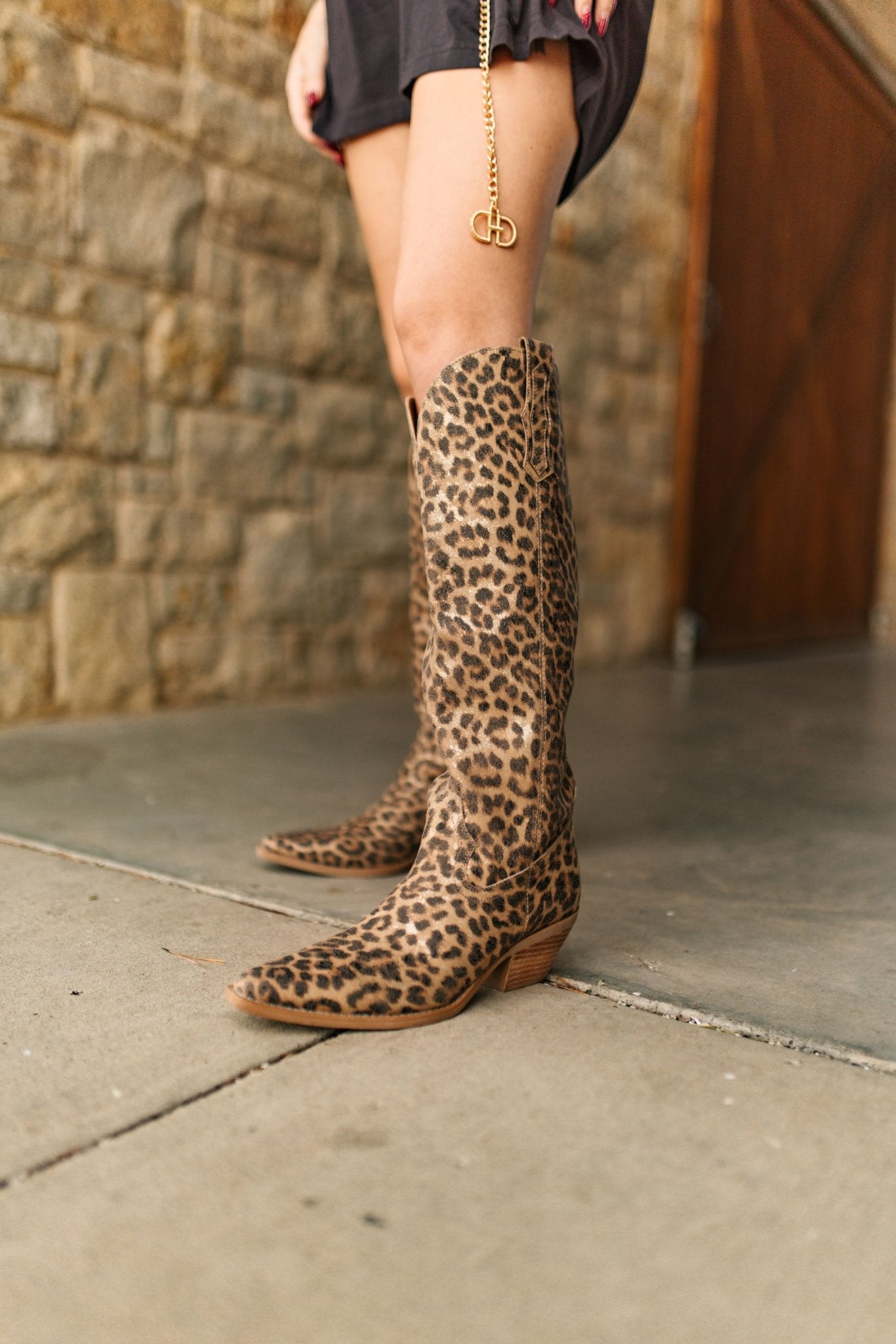 Leopard Print Tall Boots6