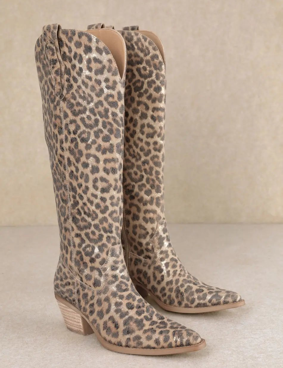 Leopard Print Tall Boots6