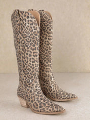 Leopard Print Tall Boots6