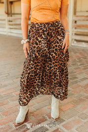 Leopard Printed Ruffle Tier SkirtS