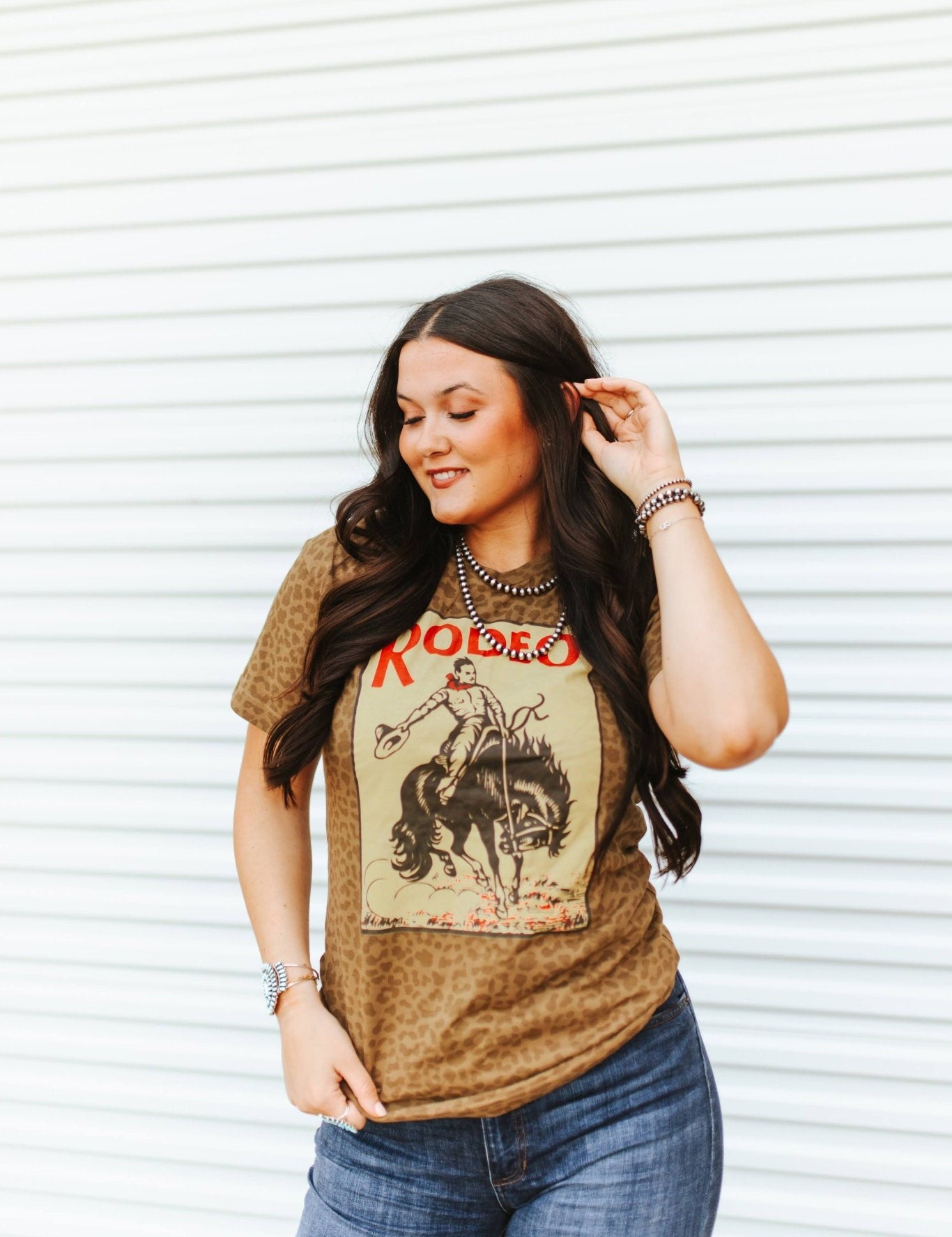 Leopard Rodeo Graphic TeeS