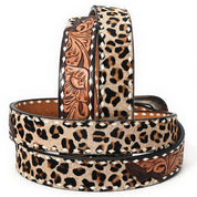 Leopard Trail Tooled Leather BeltS