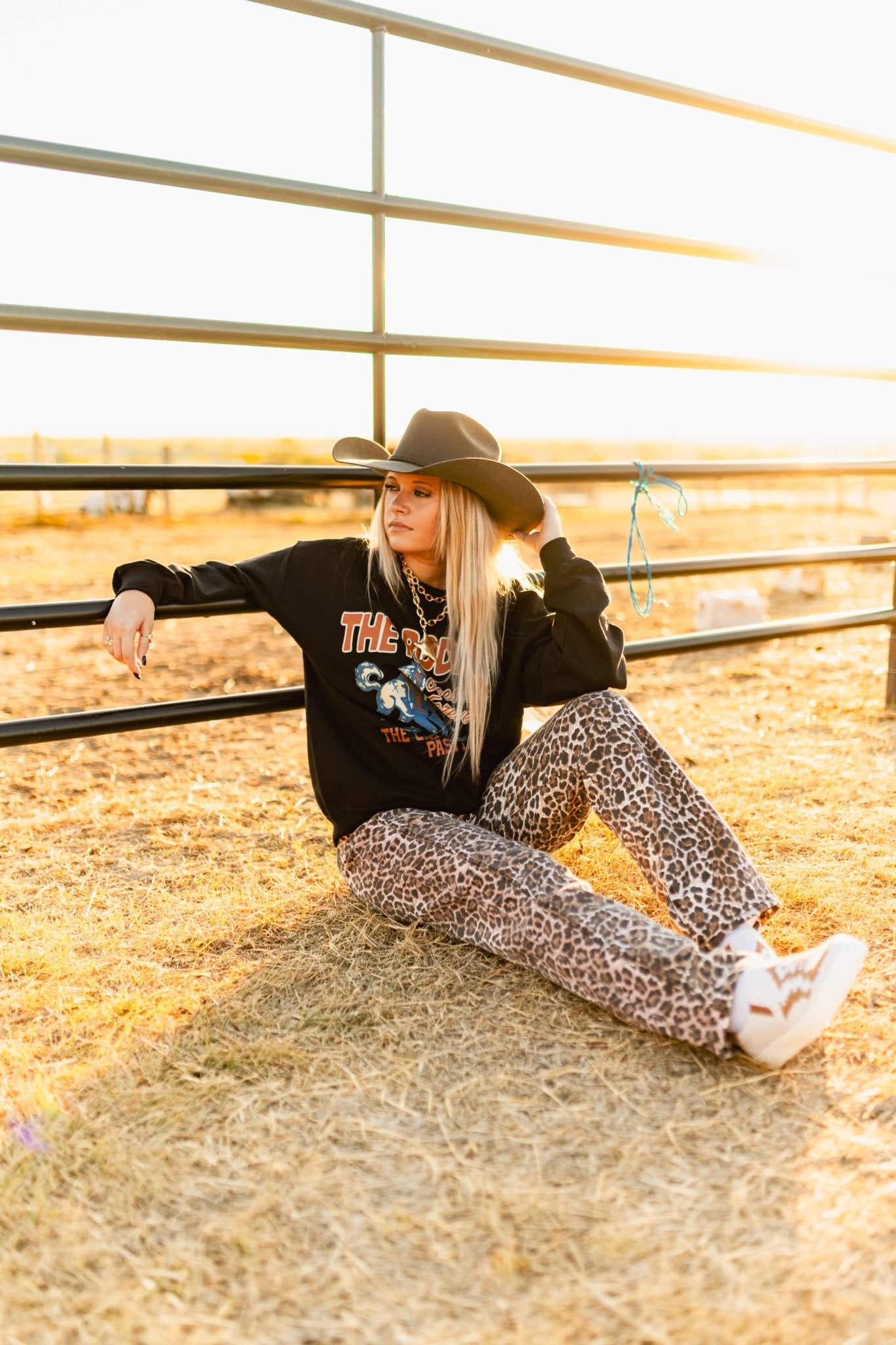 Leopard Wide Leg Jeans1