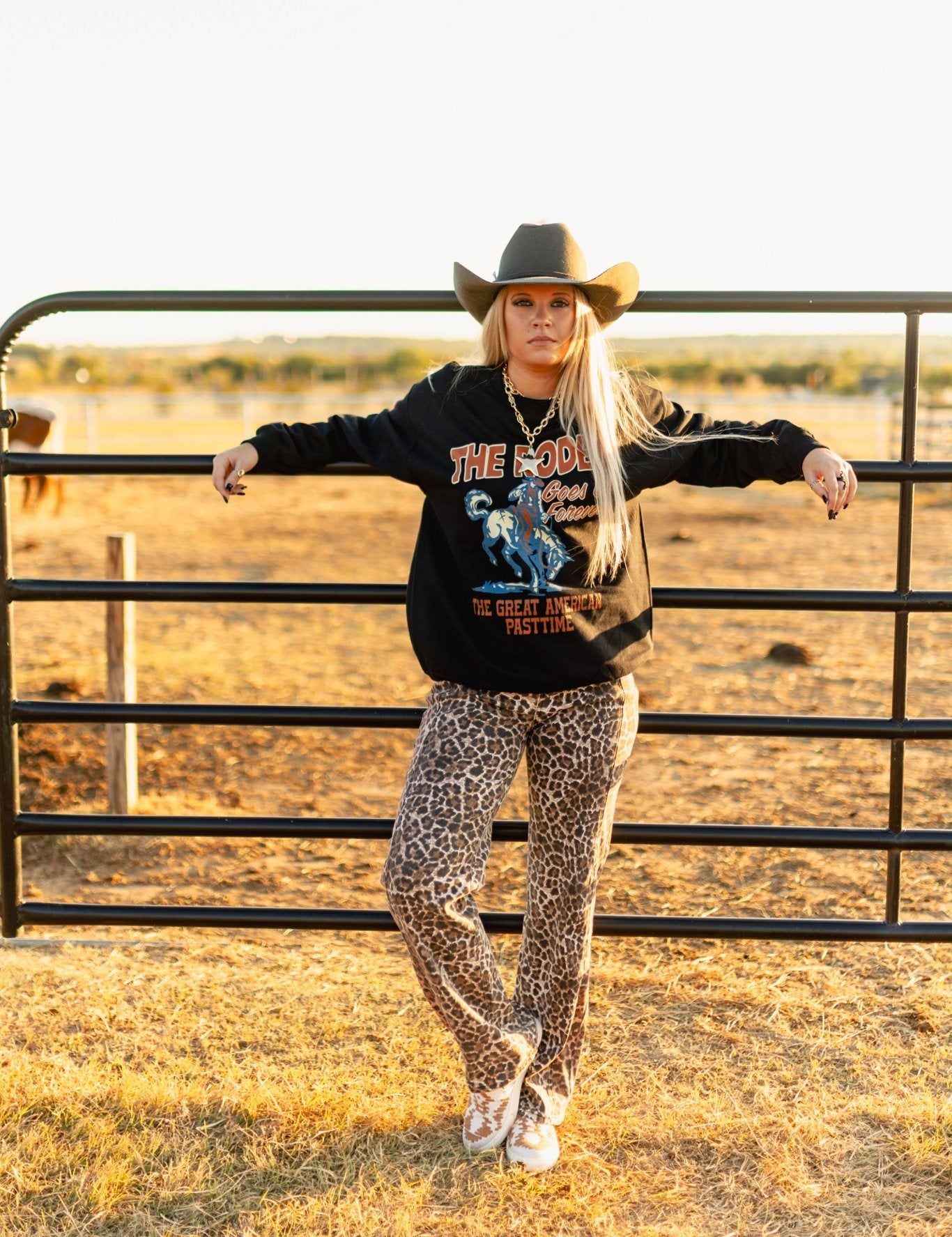 Leopard Wide Leg Jeans1