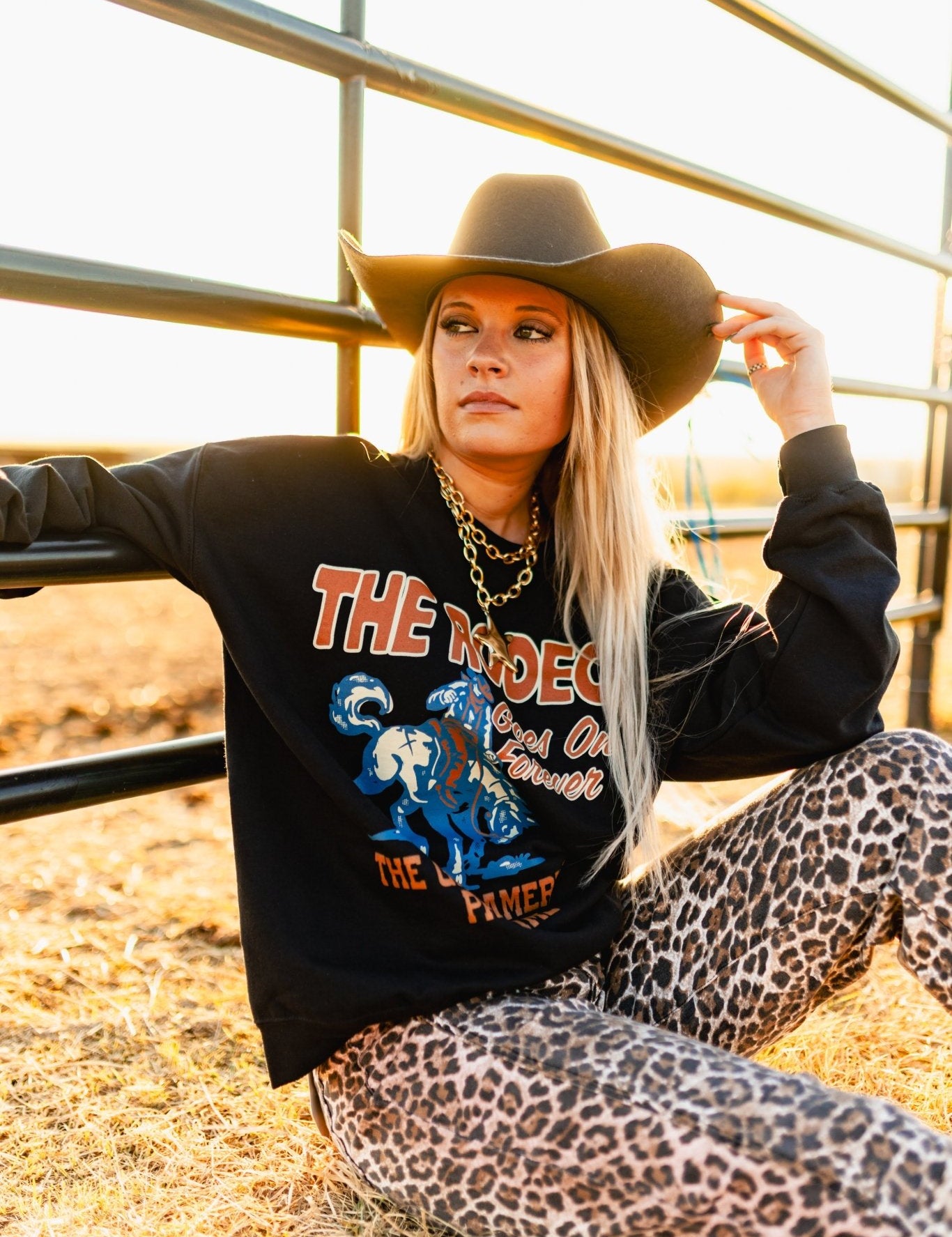 Leopard Wide Leg Jeans1