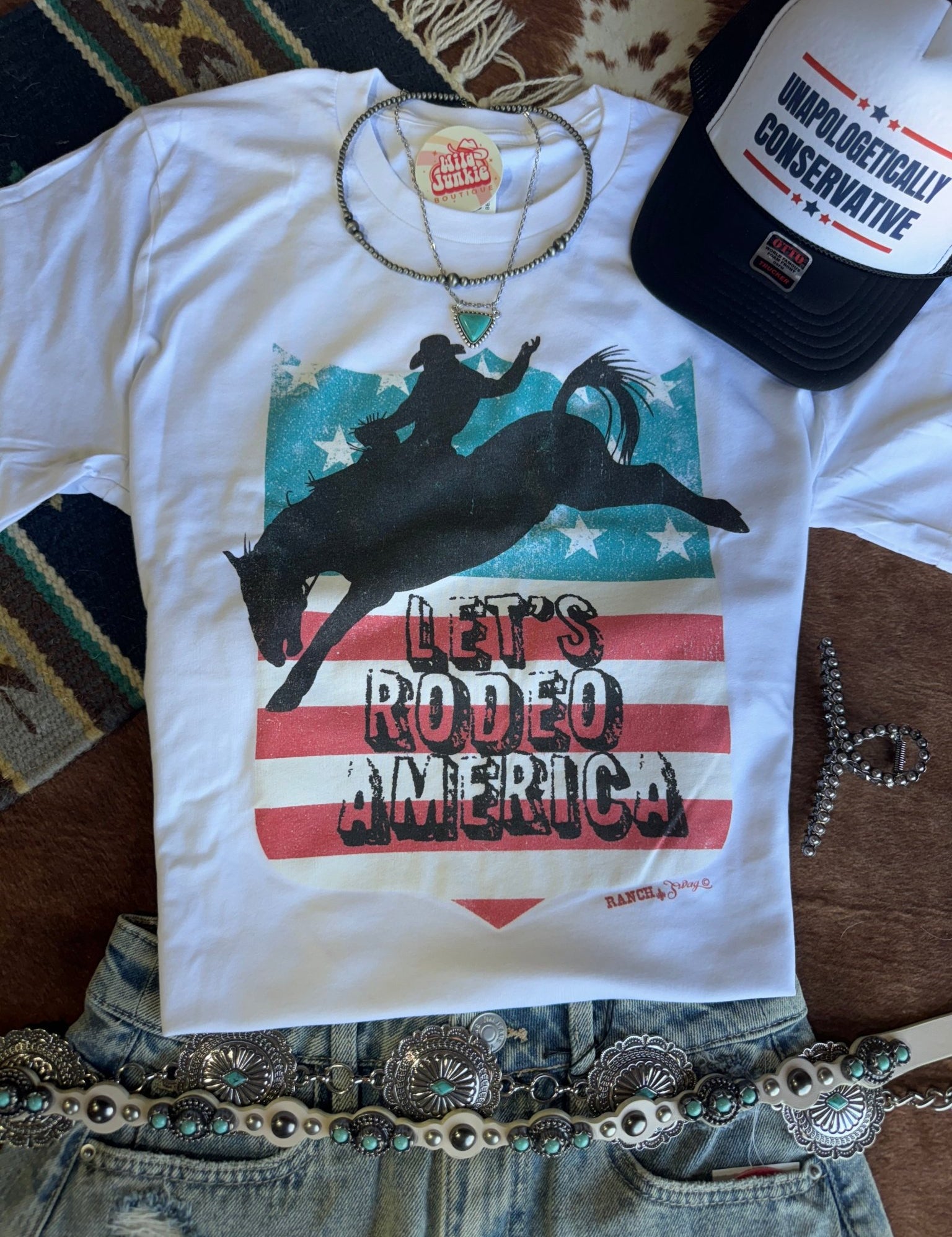 Let's Rodeo America Graphic TeeS