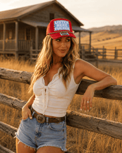 Listen Here Fucker Trucker Hat with Chain