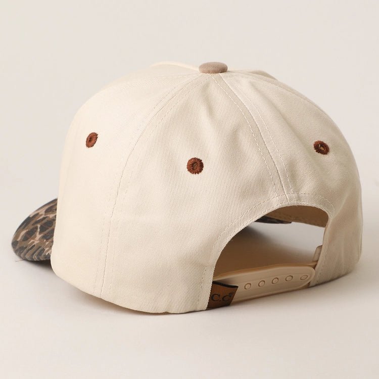 Literally Just A Cowgirl Embroidered Leopard Trucket Hat