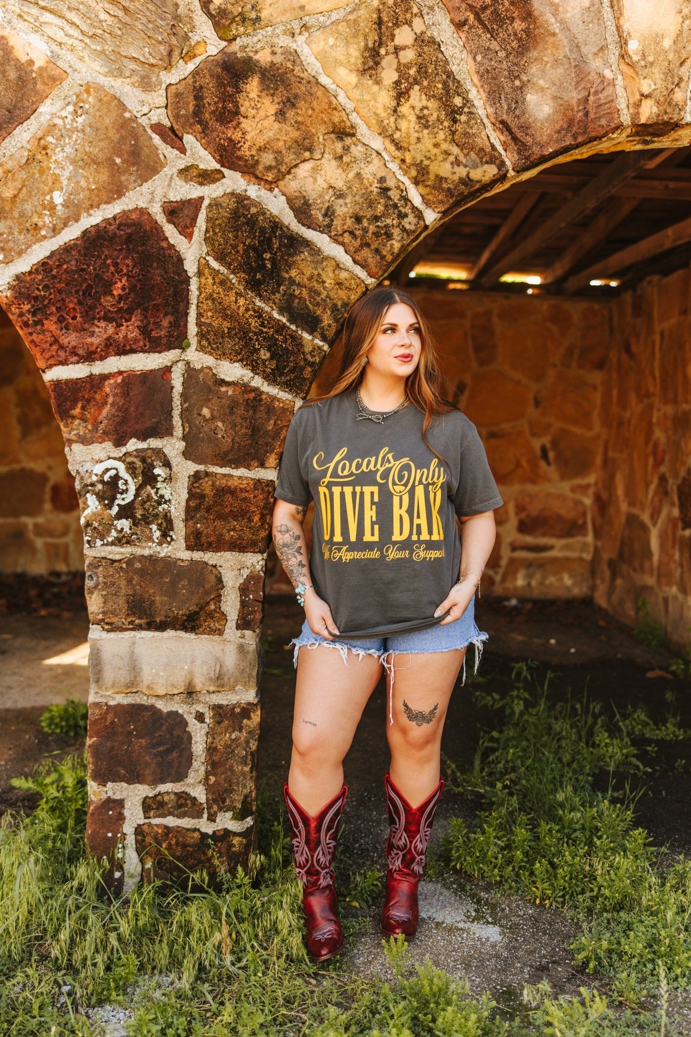 Locals Only Dive Bar Oversized Graphic TeeXS/S