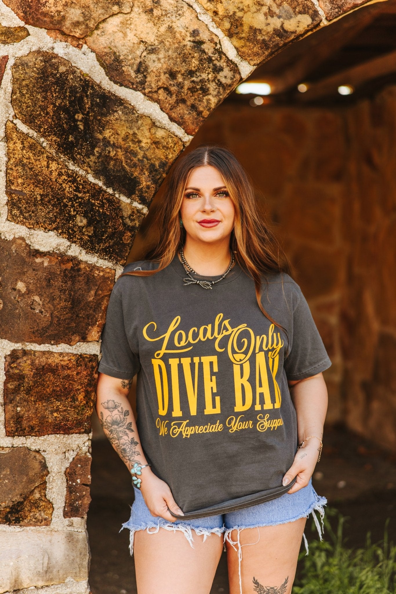 Locals Only Dive Bar Oversized Graphic TeeXS/S