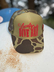 Locals Only Dive Bar Puff Print Trucker Hat