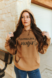 Long Live Cowgirls Graphic HoodieGolden PecanS