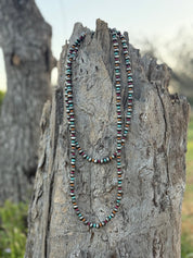 Long Multicolor Beaded Necklace