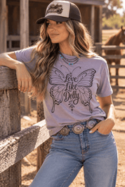 Love Like Dolly Butterfly Graphic TeePebbleS