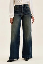 Lux Retro High-Rise Wide Leg Jeans