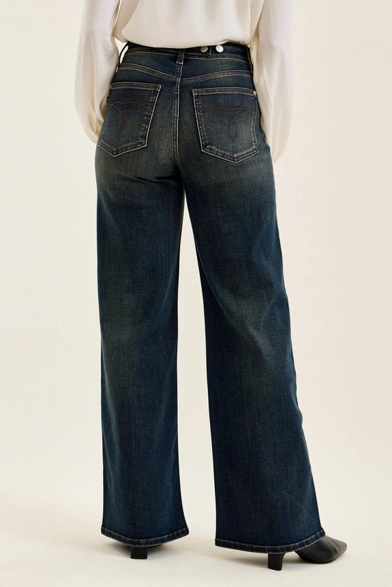 Lux Retro High-Rise Wide Leg Jeans