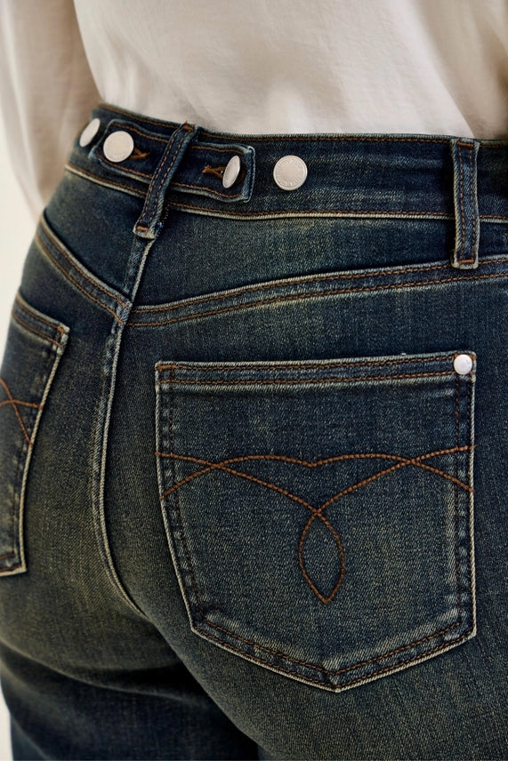 Lux Retro High-Rise Wide Leg Jeans