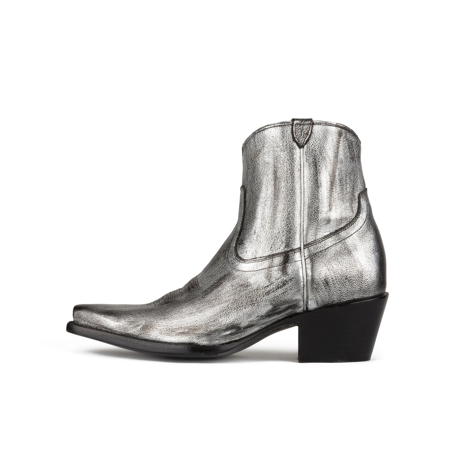 Macie Bean Metallic Western Ankle Boots - Sz 7.57.5