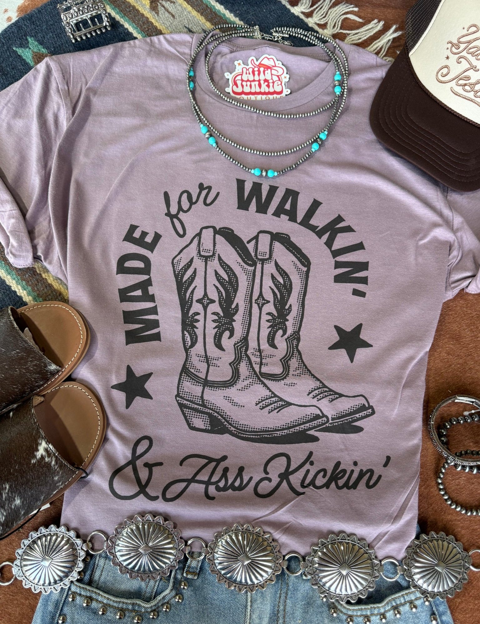 Made For Walkin' & Ass Kickin' Graphic TeePebbleS