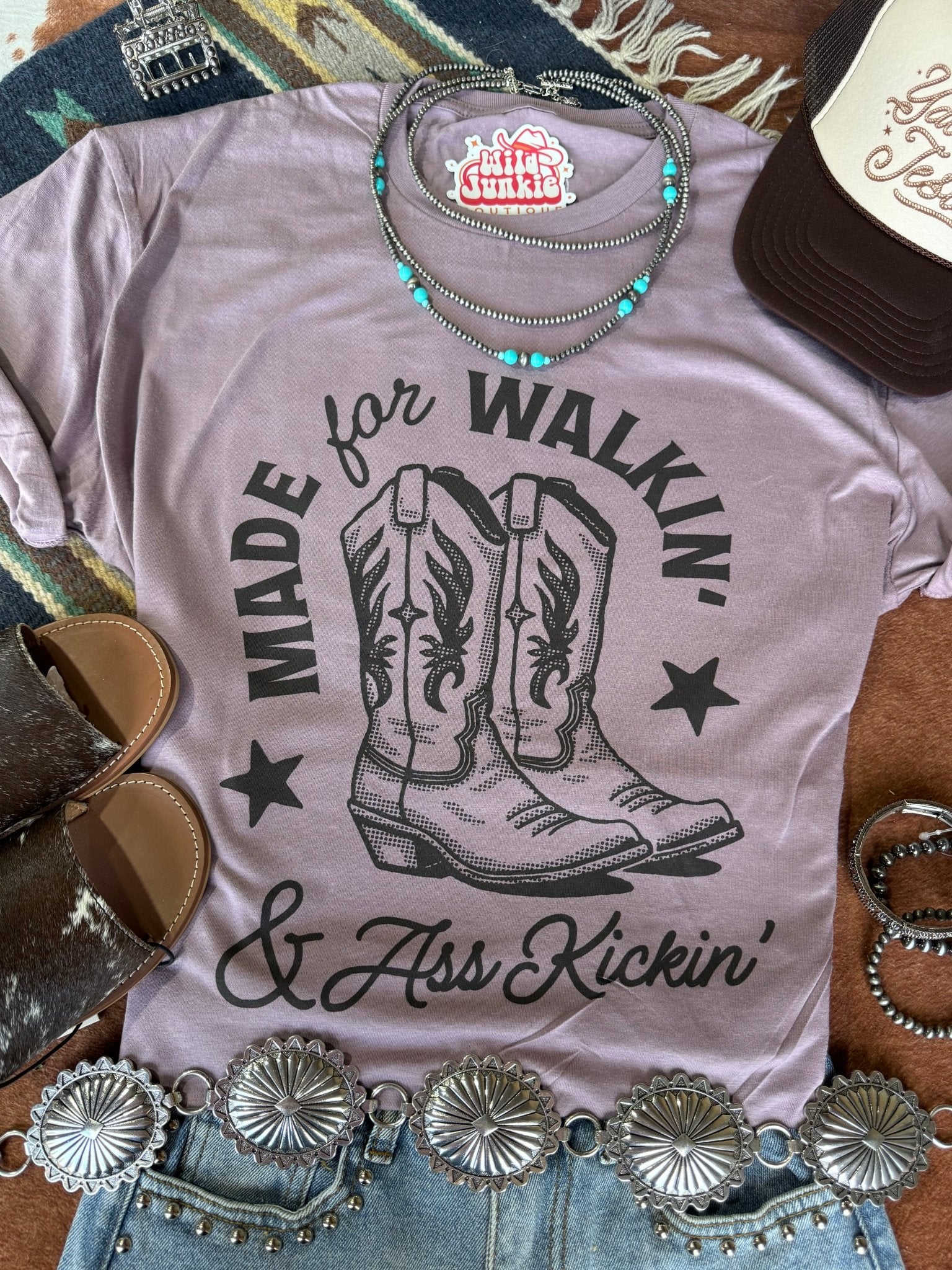 Made For Walkin' & Ass Kickin' Graphic TeePebbleS