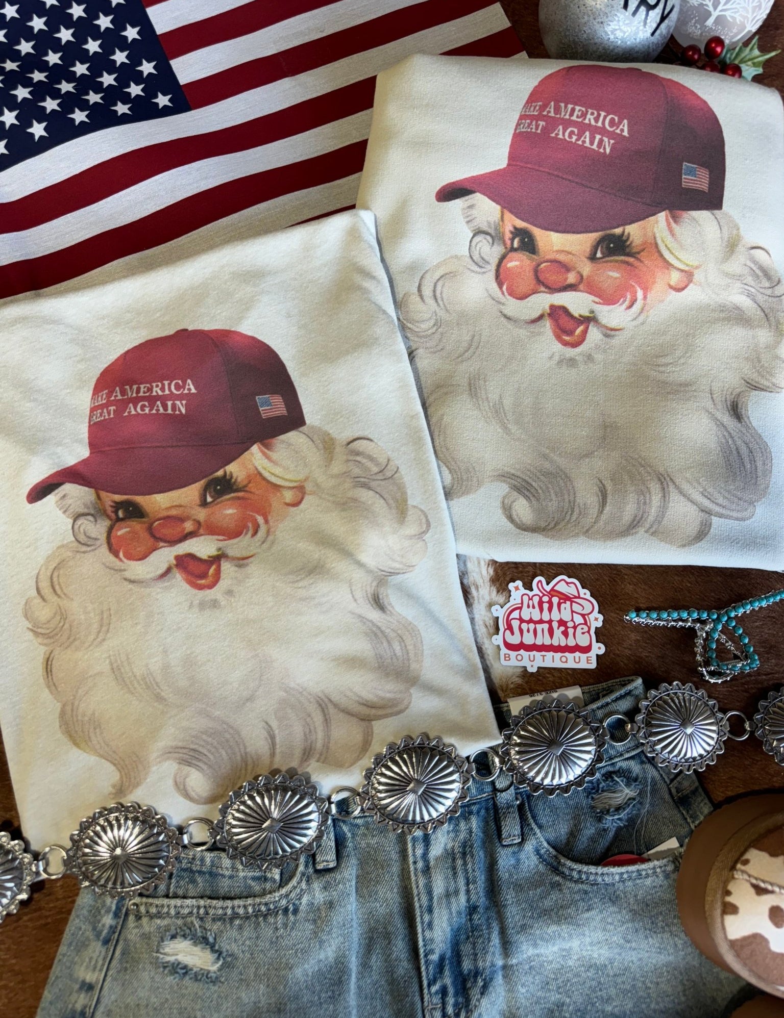 MAGA Santa Graphic SweatshirtSandS