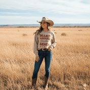 Make America Cowboy Again Stars Graphic SweatshirtSandS