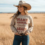 Make America Cowboy Again Stars Graphic SweatshirtSandS