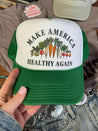 Make America Healthy Again Trucker HatGreen & White