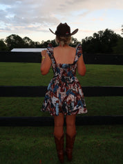 Mane Attraction Ruffle Strap Mini Dress