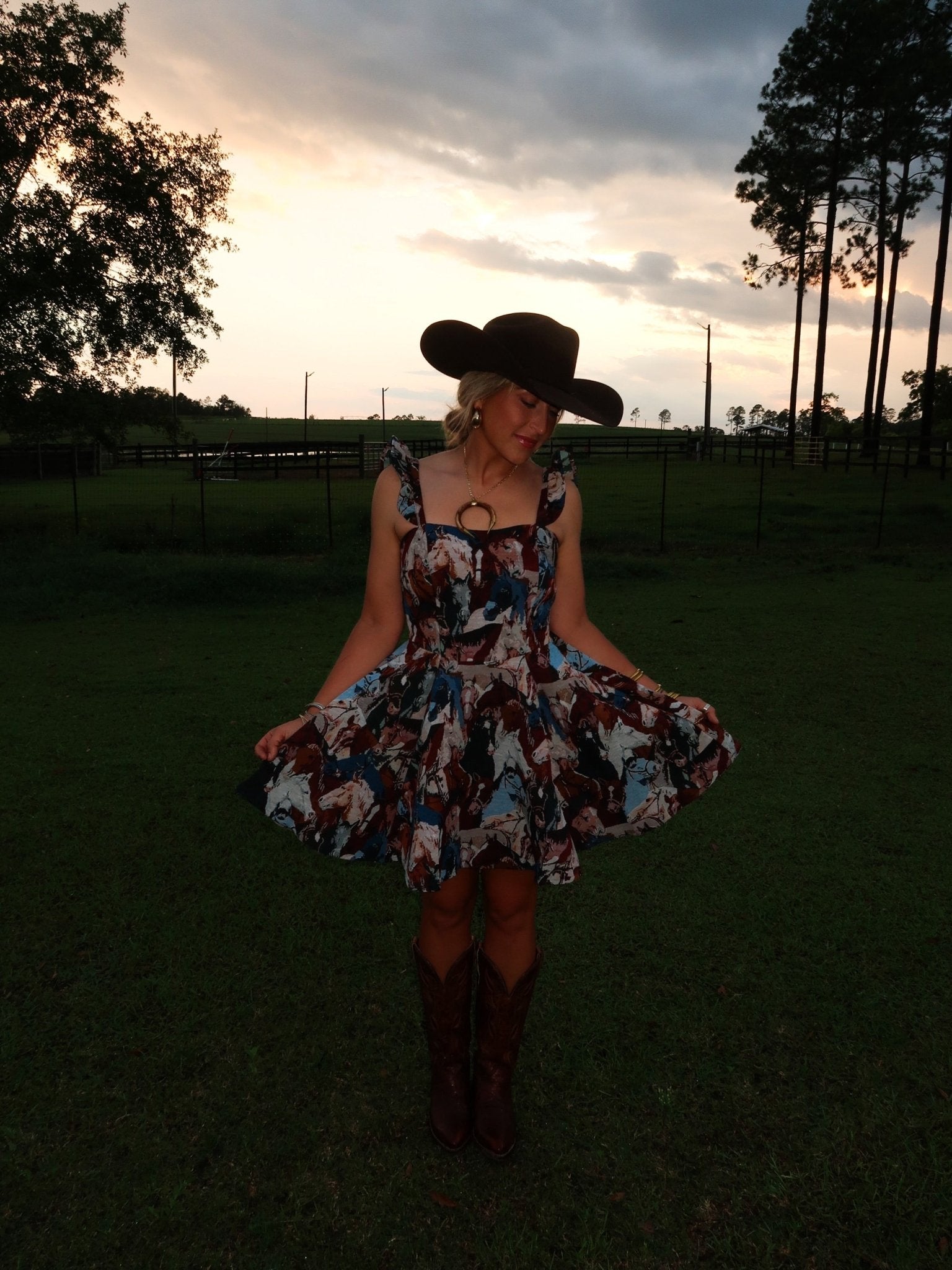 Mane Attraction Ruffle Strap Mini Dress