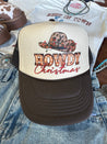 Marquee Howdy Christmas Trucker HatBrown & Tan