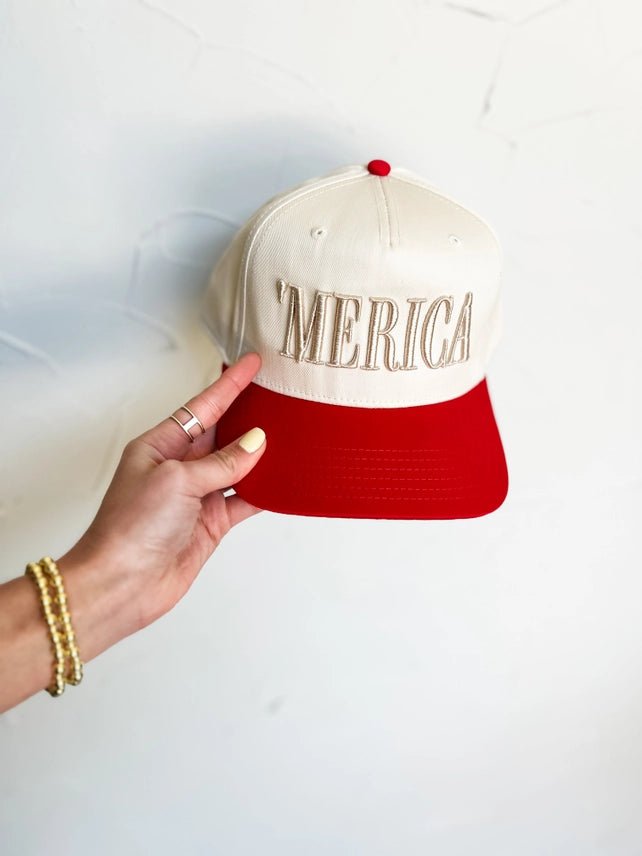 Merica Embroidered Trucker Hat