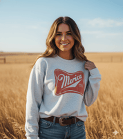 Merica Red Logo Graphic SweatshirtAshS