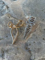 Metal Bow Hair ClawSilver