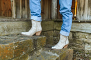 Metal Toe Classic Nude Western Booties6